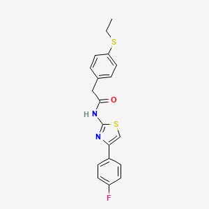 2-(4-(ethylthio)phenyl)-N-(4-(4-fluorophenyl)thiazol-2-yl)acetamide