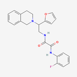 N1-(2-(3,4-dihydroisoquinolin-2(1H)-yl)-2-(furan-2-yl)ethyl)-N2-(2-fluorophenyl)oxalamide