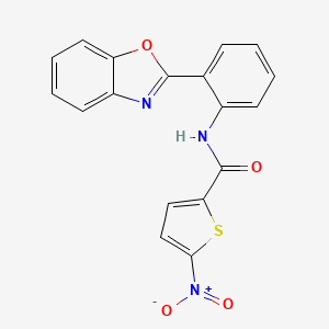 N-[2-(1,3-benzoxazol-2-yl)phenyl]-5-nitrothiophene-2-carboxamide
