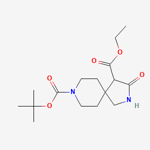 8-Tert-butyl 4-ethyl 3-oxo-2,8-diazaspiro[4.5]decane-4,8-dicarboxylate