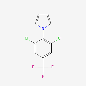 molecular formula C11H6Cl2F3N B2738205 1-[2,6-二氯-4-(三氟甲基)苯基]-1H-吡咯 CAS No. 259175-24-1