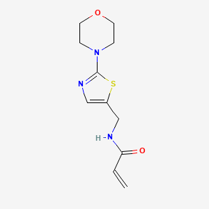N-{[2-(morpholin-4-yl)-1,3-thiazol-5-yl]methyl}prop-2-enamide