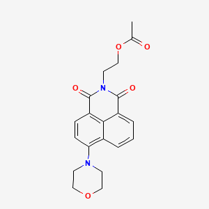 2-(6-morpholino-1,3-dioxo-1H-benzo[de]isoquinolin-2(3H)-yl)ethyl acetate