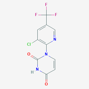 1-[3-chloro-5-(trifluoromethyl)-2-pyridinyl]-2,4(1H,3H)-pyrimidinedione