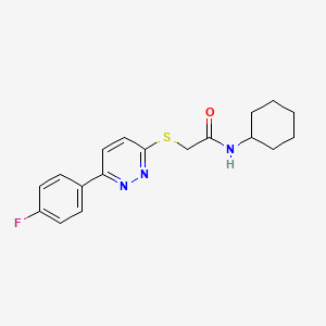 N-Cyclohexyl-2-[6-(4-fluoro-phenyl)-pyridazin-3-ylsulfanyl]-acetamide