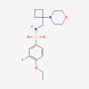 4-Ethoxy-3-fluoro-N-[(1-morpholin-4-ylcyclobutyl)methyl]benzenesulfonamide
