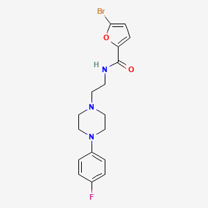 molecular formula C17H19BrFN3O2 B2738267 5-溴-N-(2-(4-(4-氟苯基)哌嗪-1-基)乙基)呋喃-2-甲酰胺 CAS No. 1049368-96-8