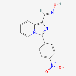 (E)-3-(4-nitrophenyl)imidazo[1,5-a]pyridine-1-carbaldehyde oxime