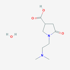 1-[2-(Dimethylamino)ethyl]-5-oxopyrrolidine-3-carboxylic acid;hydrate