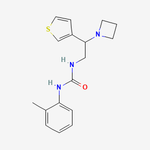 1-(2-(Azetidin-1-yl)-2-(thiophen-3-yl)ethyl)-3-(o-tolyl)urea