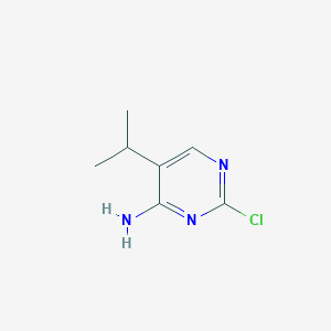 molecular formula C7H10ClN3 B2738294 2-Chloro-5-isopropylpyrimidin-4-amine CAS No. 1201657-31-9