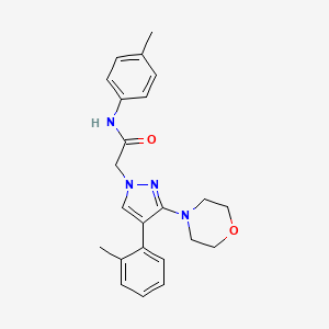 2-(3-morpholino-4-(o-tolyl)-1H-pyrazol-1-yl)-N-(p-tolyl)acetamide