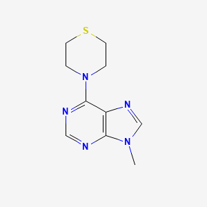 4-(9-methyl-9H-purin-6-yl)thiomorpholine