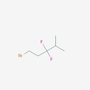 1-Bromo-3,3-difluoro-4-methylpentane