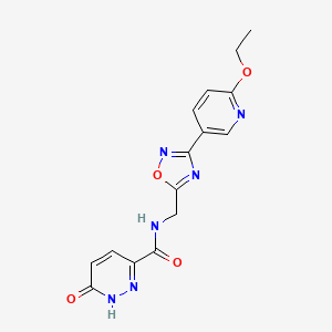 N-((3-(6-ethoxypyridin-3-yl)-1,2,4-oxadiazol-5-yl)methyl)-6-oxo-1,6-dihydropyridazine-3-carboxamide