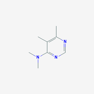 molecular formula C8H13N3 B2738337 N,N,5,6-tetramethylpyrimidin-4-amine CAS No. 2309570-00-9