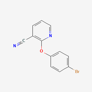 molecular formula C12H7BrN2O B2738340 2-(4-溴苯氧基)吡啶-3-腈 CAS No. 82523-99-7