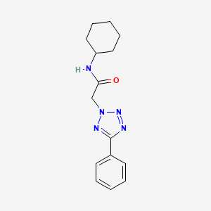 molecular formula C15H19N5O B2738344 N-cyclohexyl-2-(5-phenyl-2H-tetrazol-2-yl)acetamide CAS No. 412008-13-0