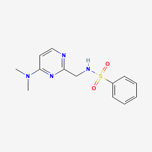N-((4-(dimethylamino)pyrimidin-2-yl)methyl)benzenesulfonamide