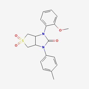 1-(2-methoxyphenyl)-3-(p-tolyl)tetrahydro-1H-thieno[3,4-d]imidazol-2(3H)-one 5,5-dioxide