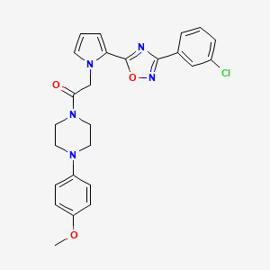2-{2-[3-(3-chlorophenyl)-1,2,4-oxadiazol-5-yl]-1H-pyrrol-1-yl}-1-[4-(4-methoxyphenyl)piperazin-1-yl]ethanone