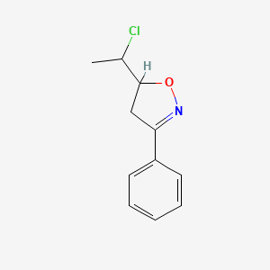 5-(1-Chloroethyl)-3-phenyl-4,5-dihydro-1,2-oxazole