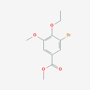 molecular formula C11H13BrO4 B2738394 Methyl 3-bromo-4-ethoxy-5-methoxybenzoate CAS No. 568558-21-4