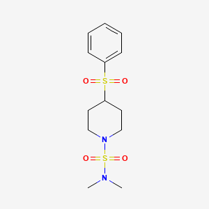 N,N-dimethyl-4-(phenylsulfonyl)piperidine-1-sulfonamide