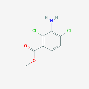 molecular formula C8H7Cl2NO2 B2738404 Methyl 3-amino-2,4-dichlorobenzoate CAS No. 98968-66-2