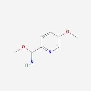 molecular formula C8H10N2O2 B2738412 Methyl 5-methoxypyridine-2-carboximidate CAS No. 1820588-49-5