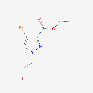 molecular formula C8H10BrFN2O2 B2738413 ethyl 4-bromo-1-(2-fluoroethyl)-1H-pyrazole-3-carboxylate CAS No. 1856085-73-8