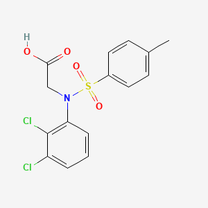 molecular formula C15H13Cl2NO4S B2738416 N-(2,3-二氯苯基)-N-[(4-甲基苯基)磺酰基]甘氨酸 CAS No. 884987-17-1