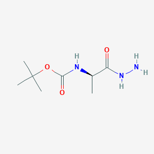 molecular formula C8H17N3O3 B2738446 (R)-叔丁基(1-肼基-1-氧代丙烷-2-基)甲酸酯 CAS No. 716329-42-9