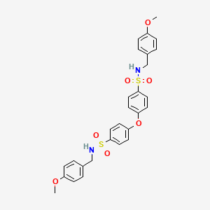 N-[(4-methoxyphenyl)methyl]-4-[4-[(4-methoxyphenyl)methylsulfamoyl]phenoxy]benzenesulfonamide