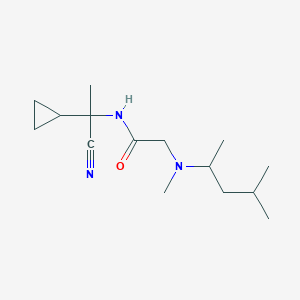 N-(1-cyano-1-cyclopropylethyl)-2-[methyl(4-methylpentan-2-yl)amino]acetamide