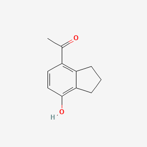 molecular formula C11H12O2 B2738462 1-(7-hydroxy-2,3-dihydro-1H-inden-4-yl)ethanone CAS No. 28179-01-3