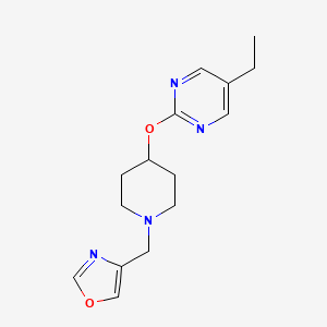 4-[[4-(5-Ethylpyrimidin-2-yl)oxypiperidin-1-yl]methyl]-1,3-oxazole