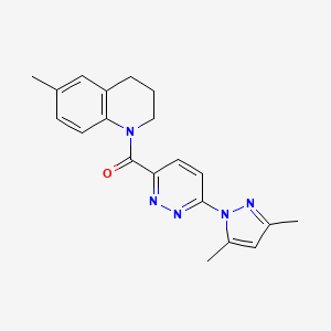 (6-(3,5-dimethyl-1H-pyrazol-1-yl)pyridazin-3-yl)(6-methyl-3,4-dihydroquinolin-1(2H)-yl)methanone