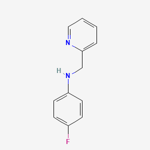 molecular formula C12H11FN2 B2738472 4-fluoro-N-(pyridin-2-ylmethyl)aniline CAS No. 940365-99-1