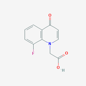 molecular formula C11H8FNO3 B2738474 2-(8-fluoro-4-oxoquinolin-1(4H)-yl)acetic acid CAS No. 1092288-70-4