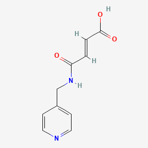 molecular formula C10H10N2O3 B2738485 3-[(吡啶-4-基甲基)氨基甲酰]丙-2-烯酸 CAS No. 281223-65-2