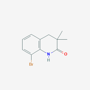 molecular formula C11H12BrNO B2738488 8-Bromo-3,3-dimethyl-3,4-dihydroquinolin-2(1H)-one CAS No. 2167942-69-8