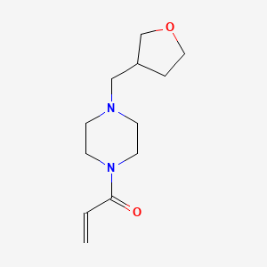 molecular formula C12H20N2O2 B2738490 1-[4-(Oxolan-3-ylmethyl)piperazin-1-yl]prop-2-en-1-one CAS No. 2193937-48-1