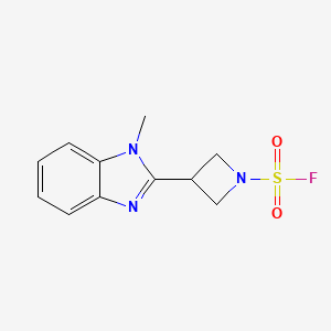3-(1-Methylbenzimidazol-2-yl)azetidine-1-sulfonyl fluoride