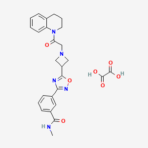 3-(5-(1-(2-(3,4-dihydroquinolin-1(2H)-yl)-2-oxoethyl)azetidin-3-yl)-1,2,4-oxadiazol-3-yl)-N-methylbenzamide oxalate
