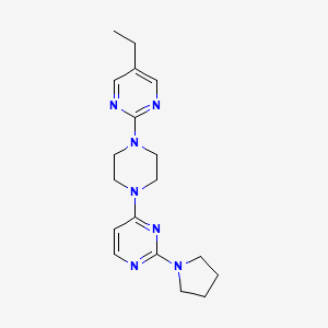 4-[4-(5-Ethylpyrimidin-2-yl)piperazin-1-yl]-2-pyrrolidin-1-ylpyrimidine