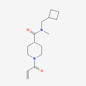 B2738529 N-(Cyclobutylmethyl)-N-methyl-1-prop-2-enoylpiperidine-4-carboxamide CAS No. 2361899-45-6