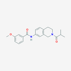 N-(2-isobutyryl-1,2,3,4-tetrahydroisoquinolin-7-yl)-3-methoxybenzamide