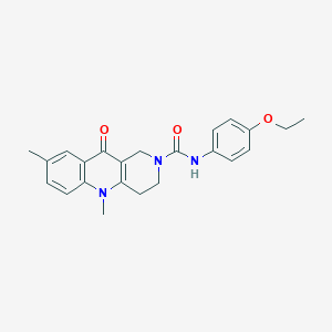 N-(4-Ethoxyphenyl)-5,8-dimethyl-10-oxo-3,4-dihydro-1H-benzo[b][1,6]naphthyridine-2-carboxamide