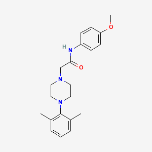 2-[4-(2,6-dimethylphenyl)piperazin-1-yl]-N-(4-methoxyphenyl)acetamide
